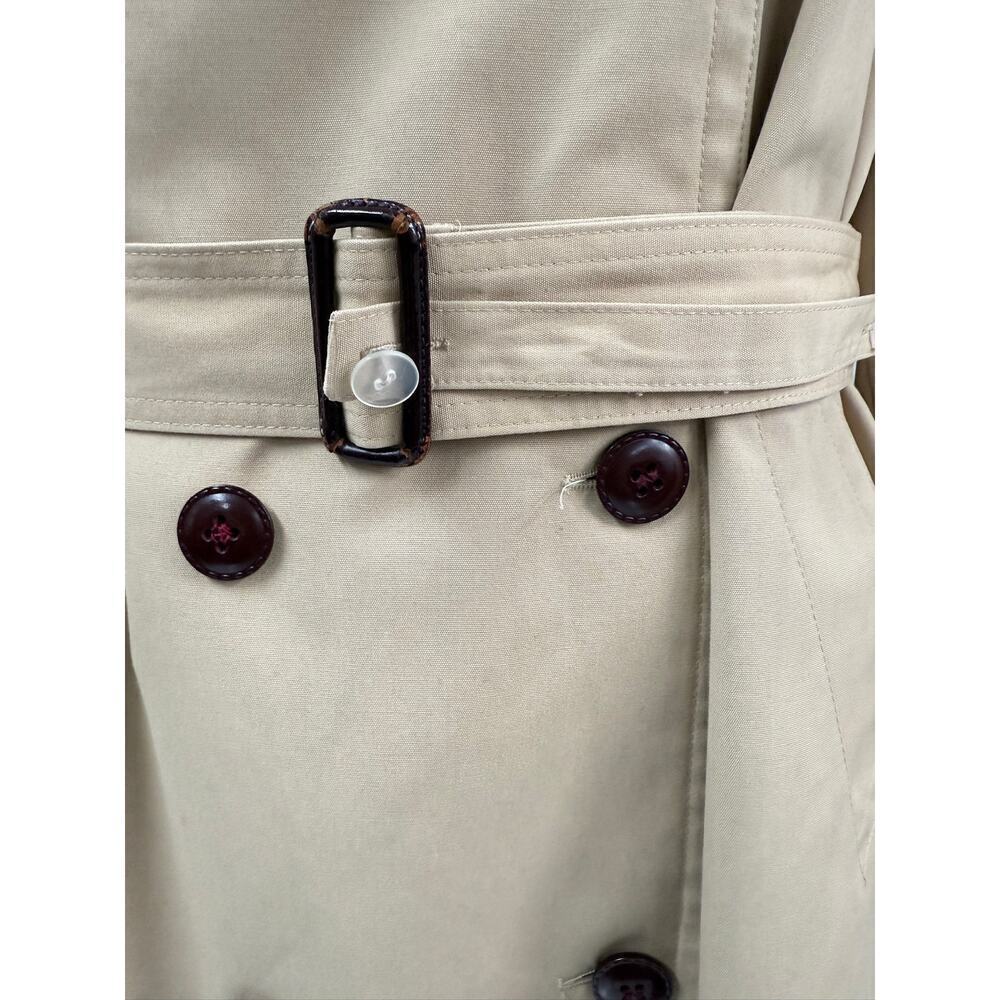 70s VTG Etienne Aigner Trench Coat Double Breasted Fully Lined Belted  Womens L - Picture 11 of 16